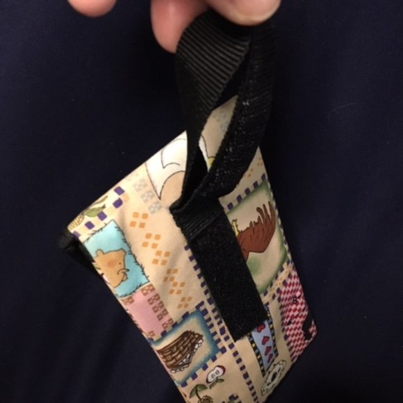 SAX Farm Animal Cloth Eyeglass Case Velcro Closing & Back Holder 6.5 x 3.5" - Picture 5 of 6